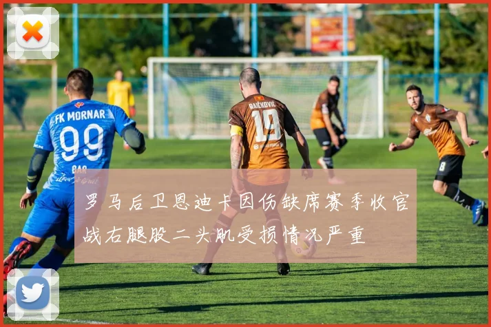 罗马后卫恩迪卡因伤缺席赛季收官战右腿股二头肌受损情况严重